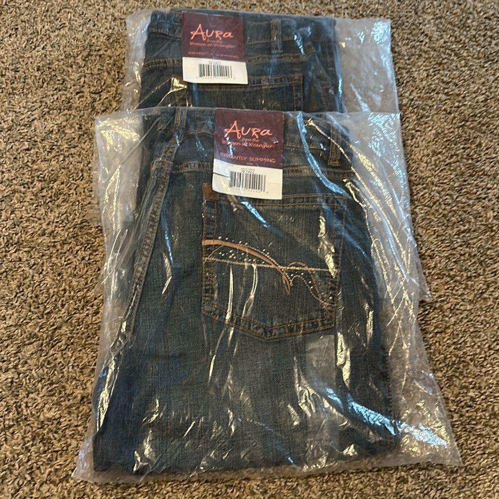 2 pairs of Aura Wrangler jeans
